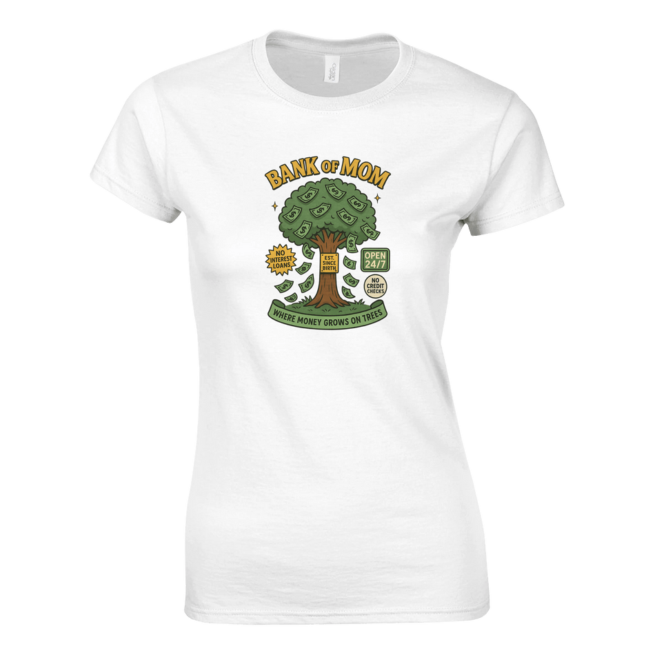 Ladies T-Shirt - Bank of Mom Design - KPAP Canada