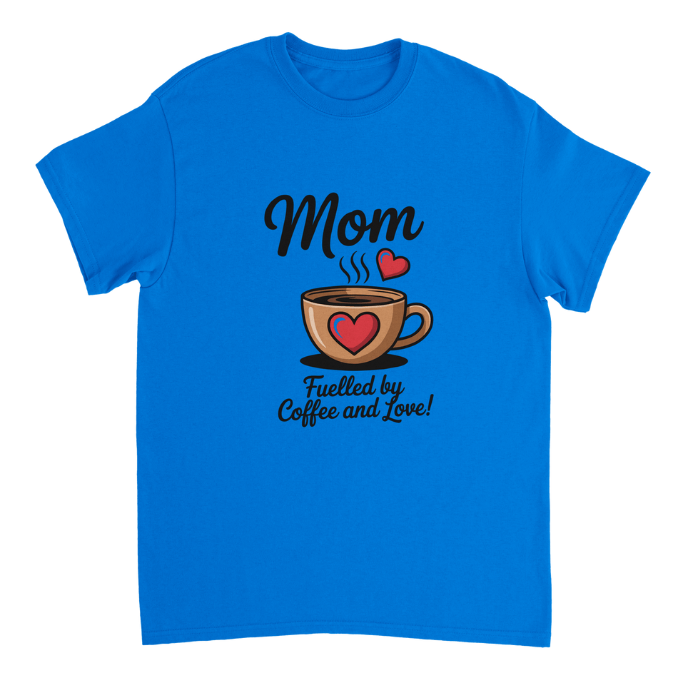 Coffee & Love Mom T-Shirt – Heavyweight Cotton Tee for Moms - KPAP Canada