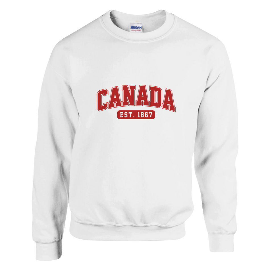 Canada Est. 1867 Heavy Blend Sweatshirt – Classic Fit and Comfort - KPAP Canada
