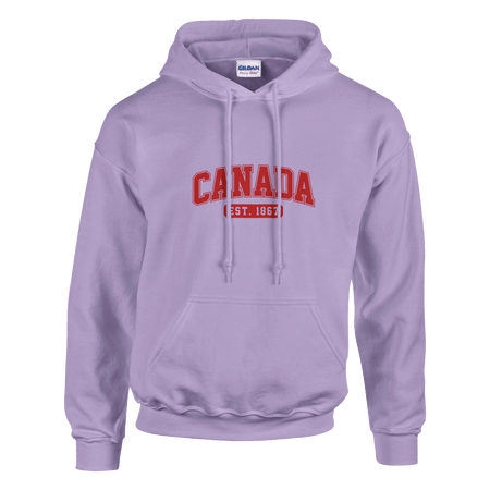 Unisex Canada Est. 1867 Hoodie – Soft Blend Heavyweight Design - KPAP Canada