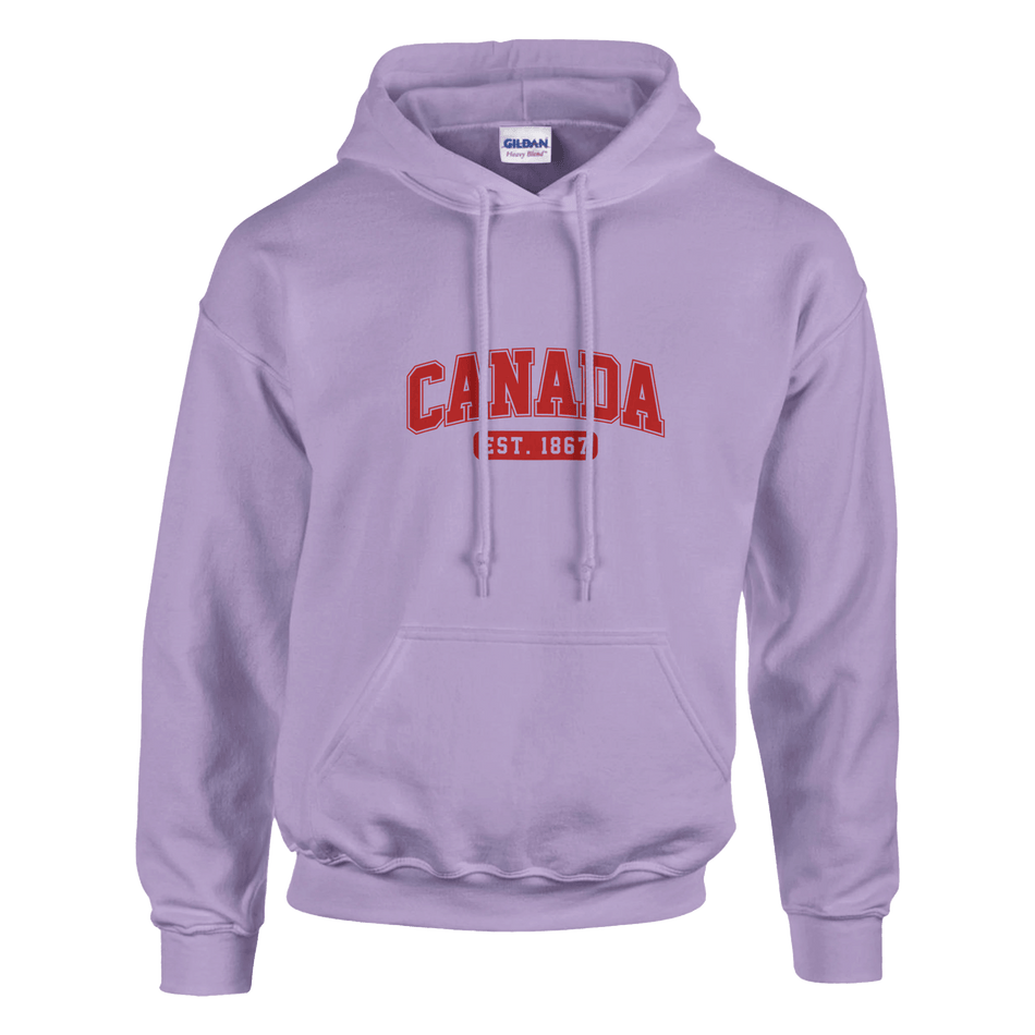 Unisex Canada Est. 1867 Hoodie – Soft Blend Heavyweight Design - KPAP Canada