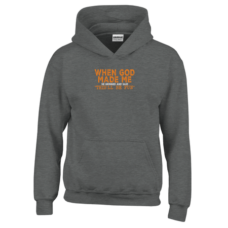 When God Made Me Kids Classic Pullover Hoodie - KPAP Canada