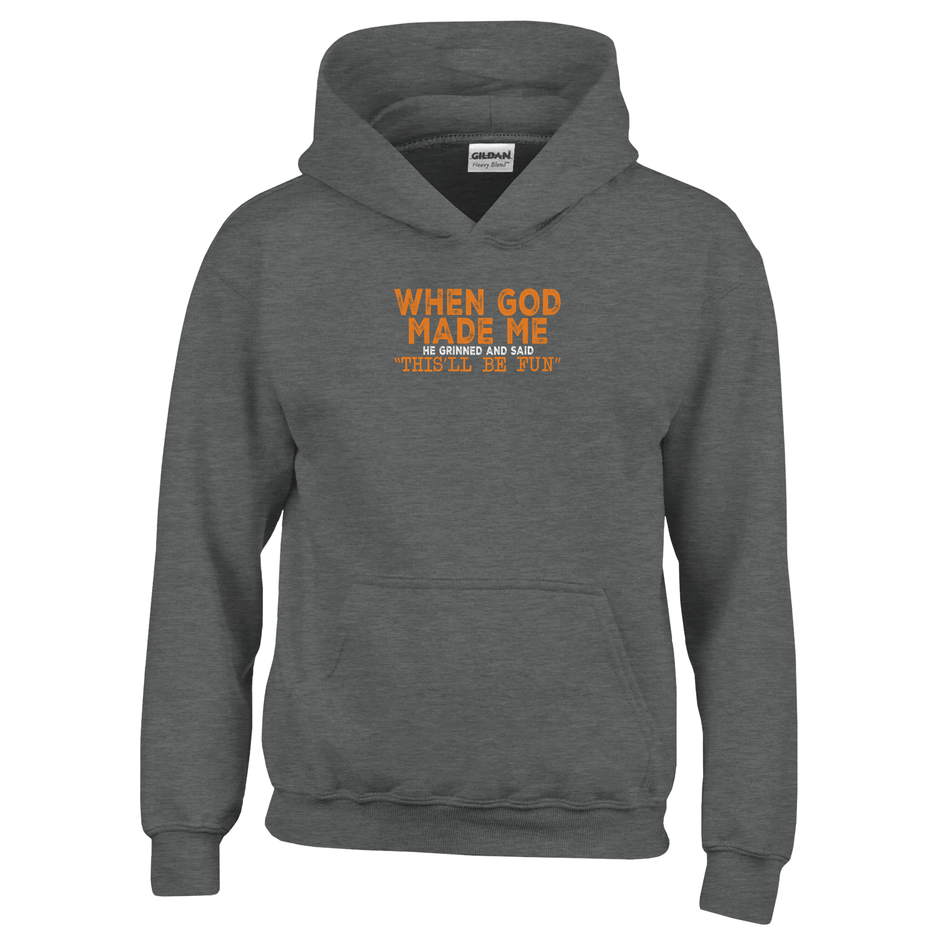 When God Made Me Kids Classic Pullover Hoodie - KPAP Canada