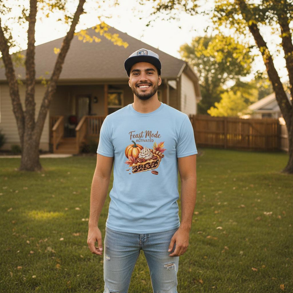 Feast Mode Activated T-Shirt – Autumn Vibes, Heavyweight Cotton, Classic Fit, Durable Casual Wear - KPAP Canada
