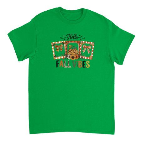 Hello Autumn Vibes T-Shirt – Cozy Fall Comfort, Classic Fit, Durable Casual Wear - KPAP Canada