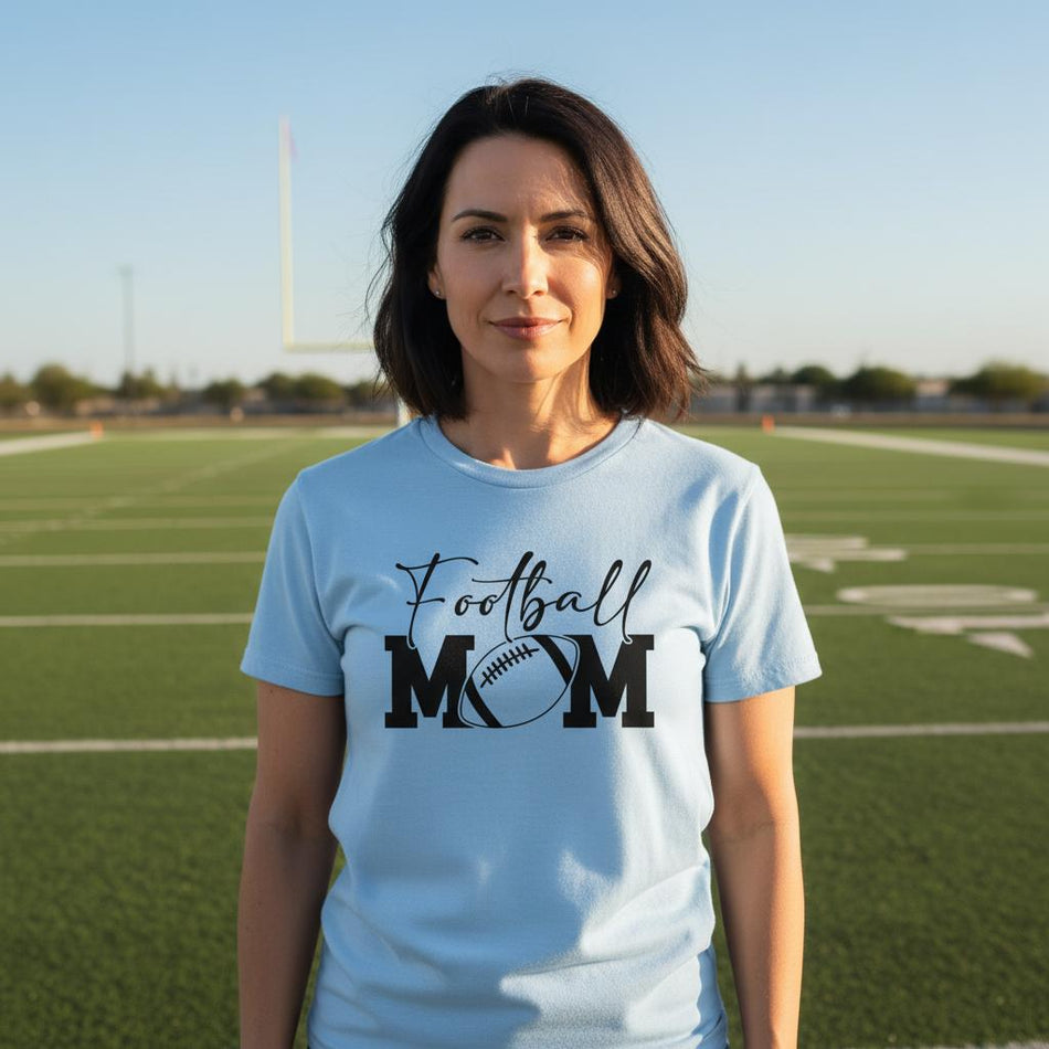 Football Mom T-Shirt – Game Day Style, Heavyweight Cotton, Classic Fit, Durable Casual Wear - KPAP Canada