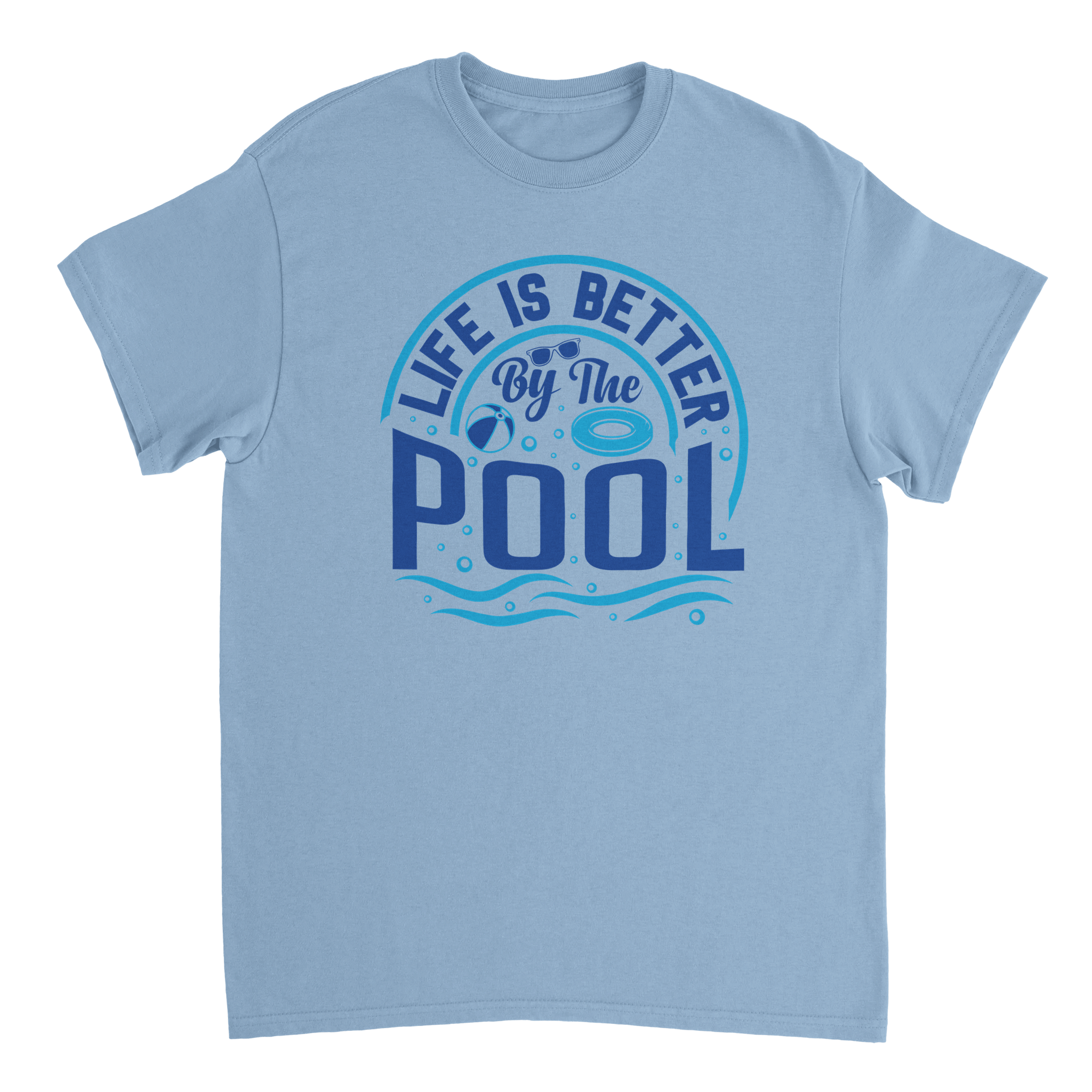Life is Better by the Pool T-Shirt – Summer Vibes, Heavyweight Cotton, Classic Fit, Durable Casual Wear - KPAP Canada