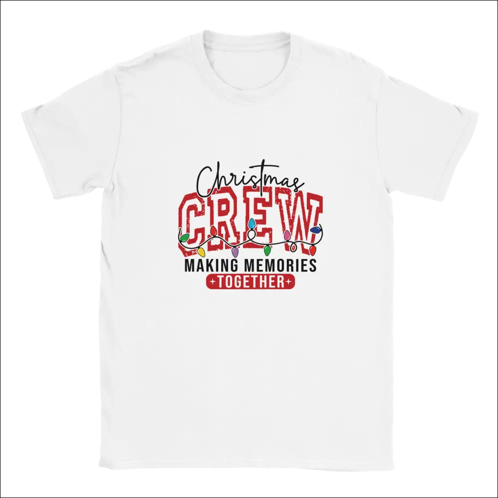 White Christmas Crew unisex t-shirt with festive graphic