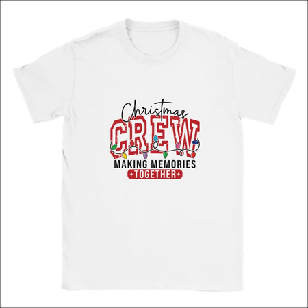 White Christmas Crew unisex t-shirt with festive graphic