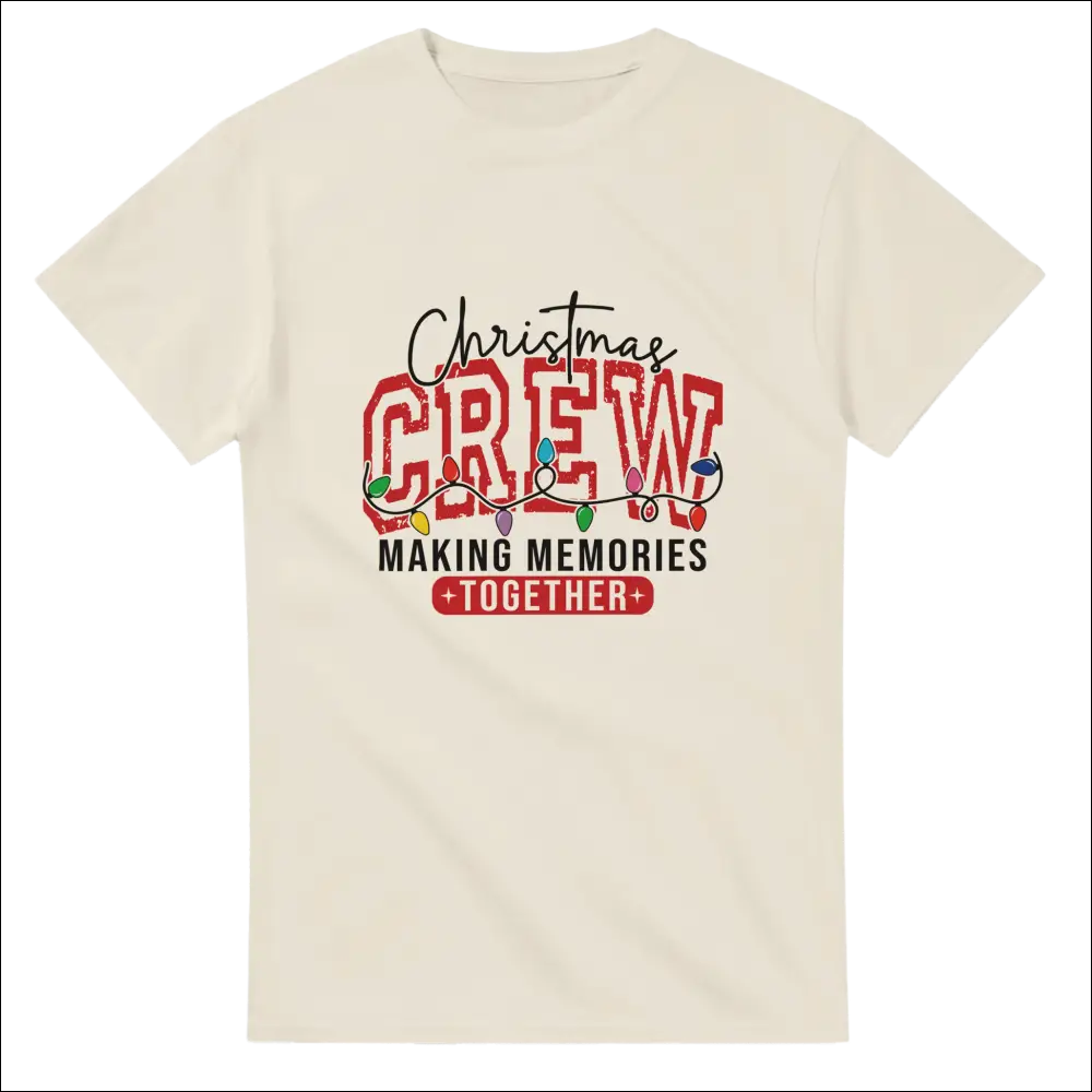Christmas Crew heavyweight unisex t-shirt with festive graphic
