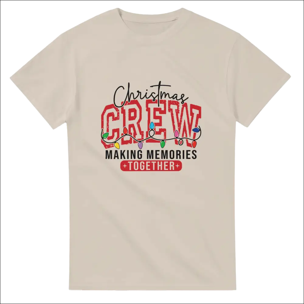 Christmas Crew heavyweight unisex t-shirt with festive graphic