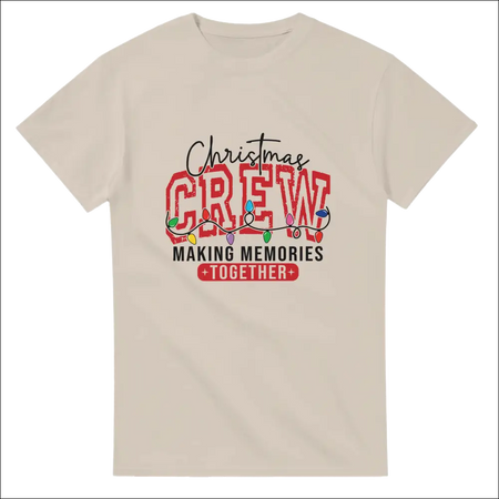 Christmas Crew heavyweight unisex t-shirt with festive graphic