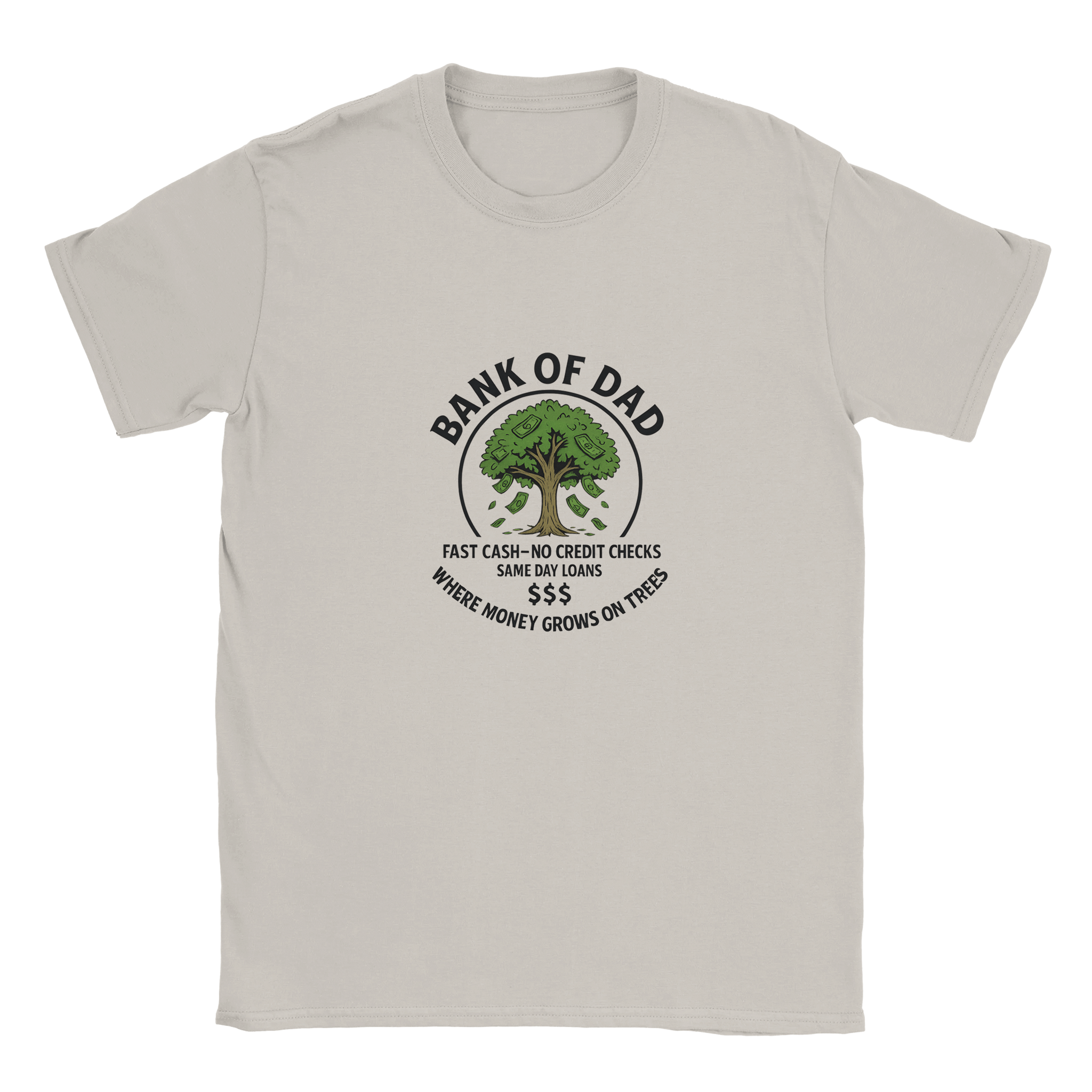 Funny 'Bank of Dad' T-Shirt – Soft Fabric - KPAP Canada
