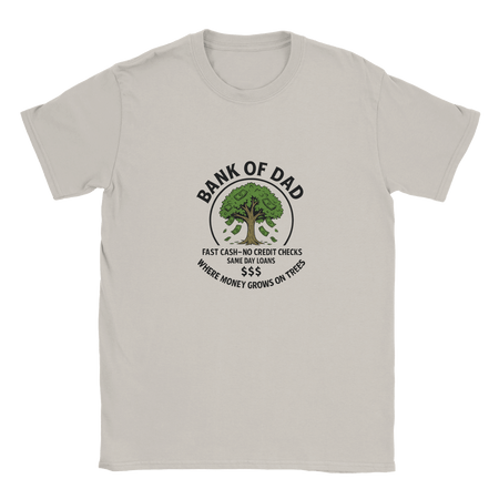Funny 'Bank of Dad' T-Shirt – Soft Fabric - KPAP Canada