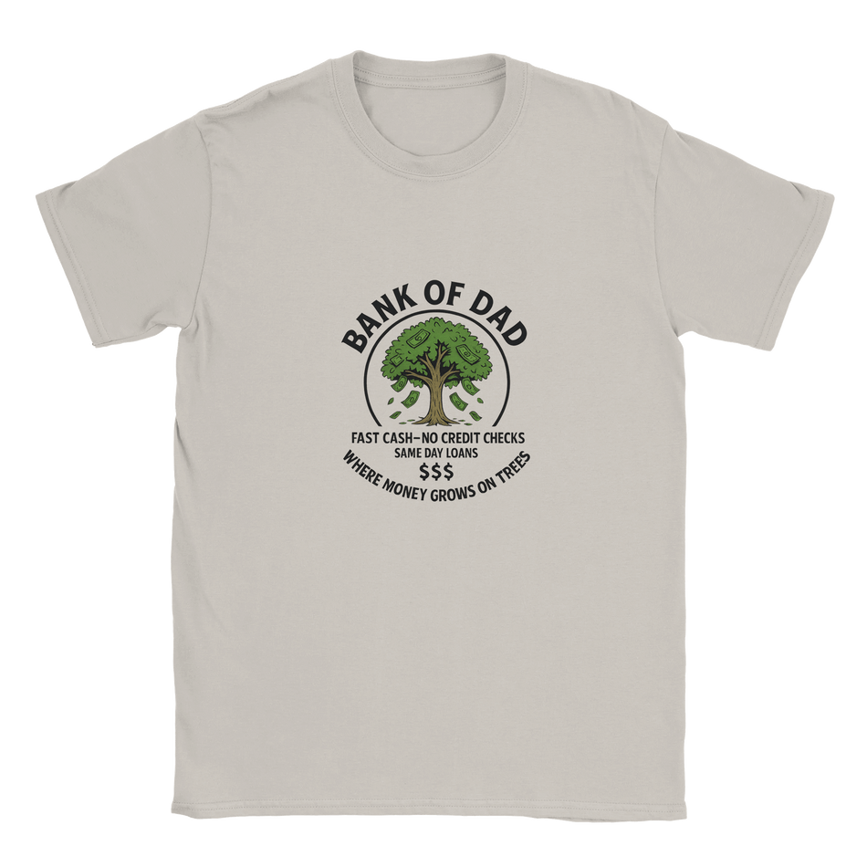Funny 'Bank of Dad' T-Shirt – Soft Fabric - KPAP Canada