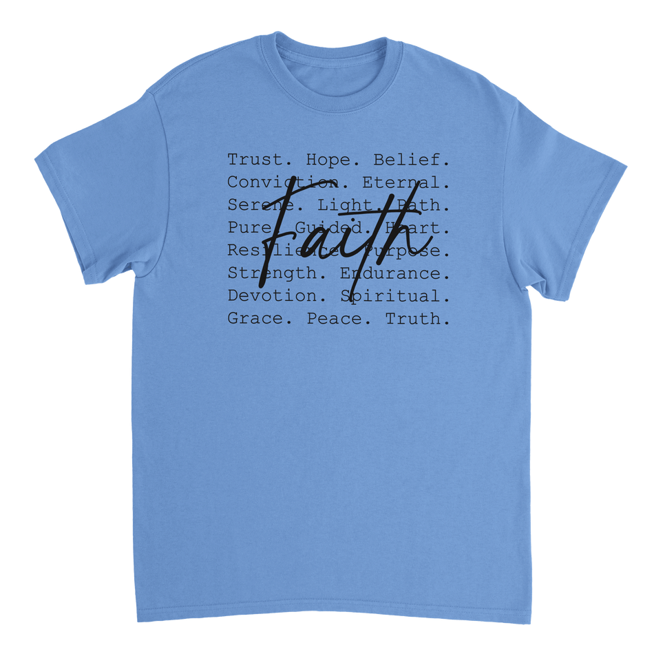 Faith Inspired Heavyweight Cotton T-Shirt – Classic Fit & Comfortable - KPAP Canada