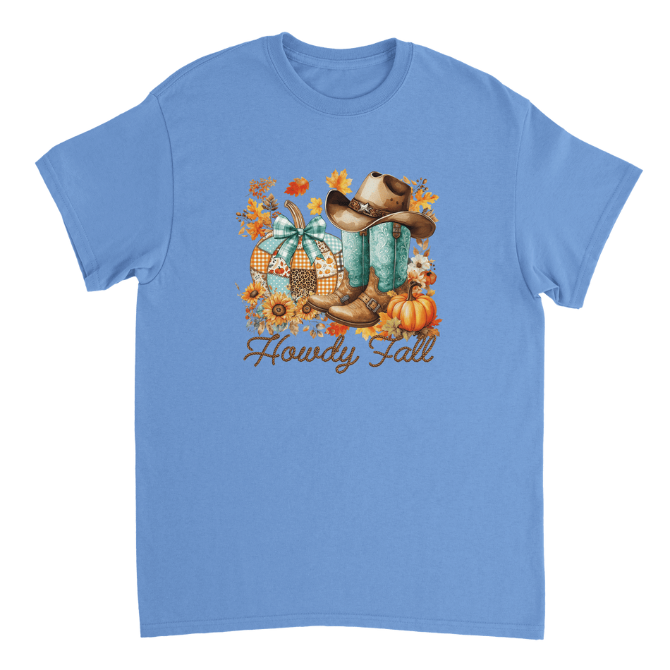 Howdy Fall Western T-Shirt – Rustic Autumn Cowboy Style, Heavyweight Cotton Tee for Dad - KPAP Canada