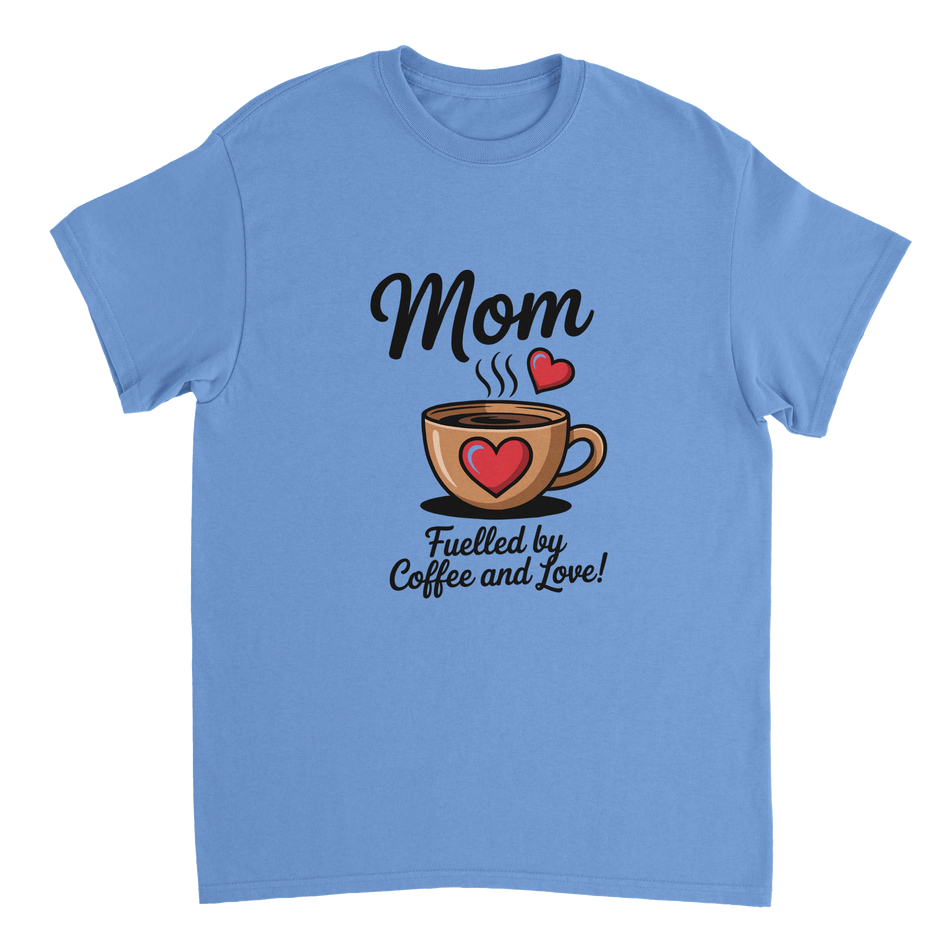 Coffee & Love Mom T-Shirt – Heavyweight Cotton Tee for Moms - KPAP Canada