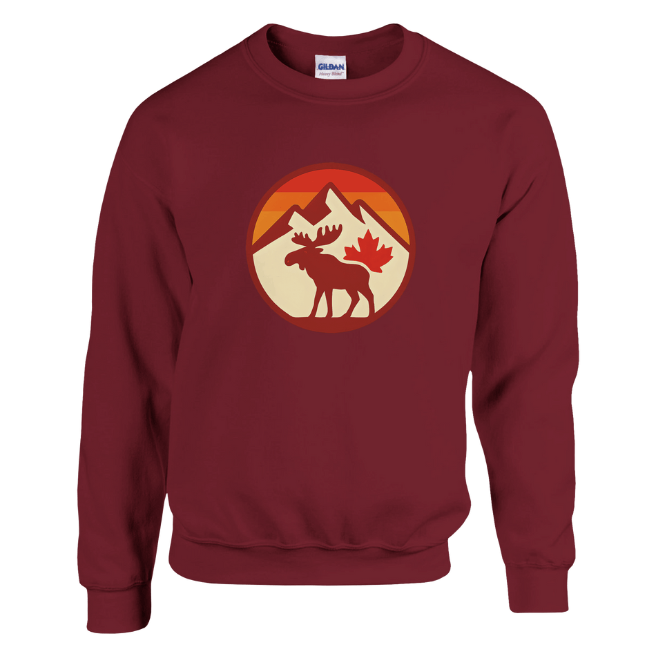 KPAP Original Classic Sweatshirt – Canadian Flag & Mountains Design - KPAP Canada