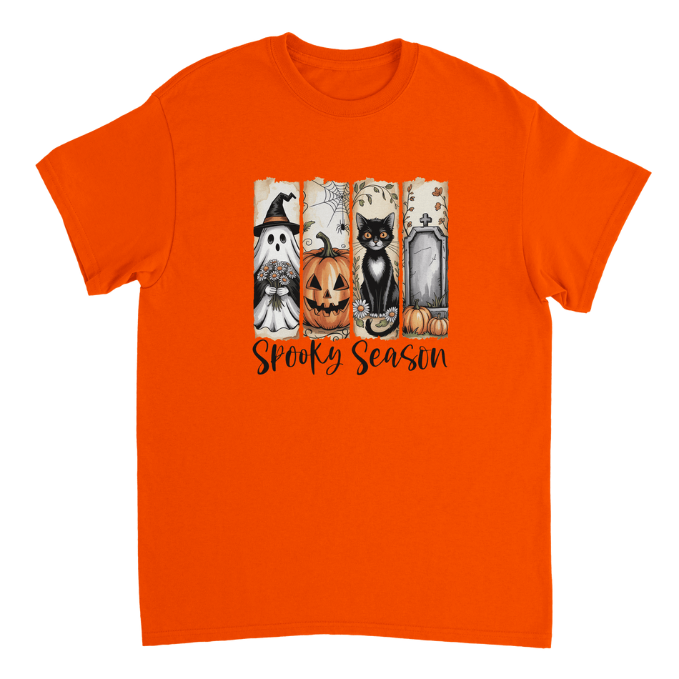 Autumn Spooks Cotton Tee – Twelve Cozy Shades for Halloween Fun - KPAP Canada