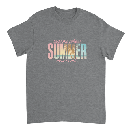 Endless Summer Vibes T-Shirt – Pastel Dreamscape, Premium Cotton, Classic Fit, Durable Casual Wear - KPAP Canada