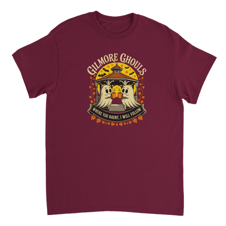 Gilmore Ghouls 'Where You Haunt, I Will Follow' T-Shirt – Spooky Cozy Comfort, Heavyweight Cotton - KPAP Canada