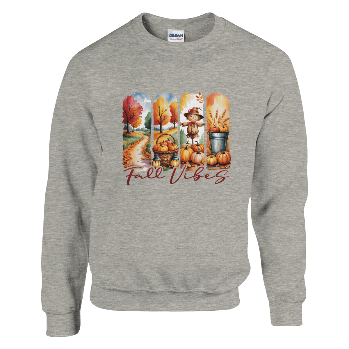 Fall Vibes Sweatshirt – Cozy 50/50 Cotton - Polyester Blend for Warmth - KPAP Canada