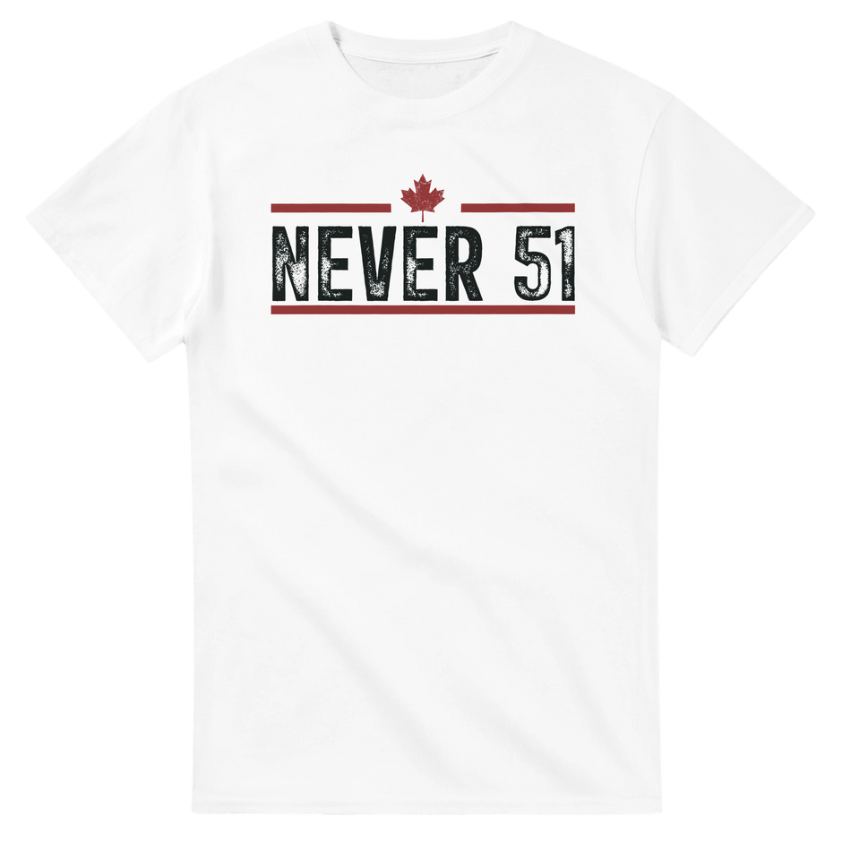Never 51st T-Shirt – Classic Fit Heavyweight Cotton Tee - KPAP Canada