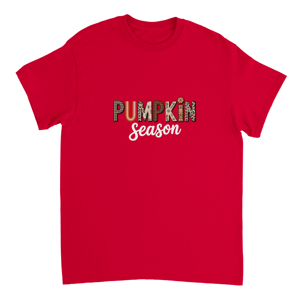Pumpkin Season T-Shirt – Rustic Autumn Prints, Heavyweight Cotton, Classic Fit for Fall Fun - KPAP Canada