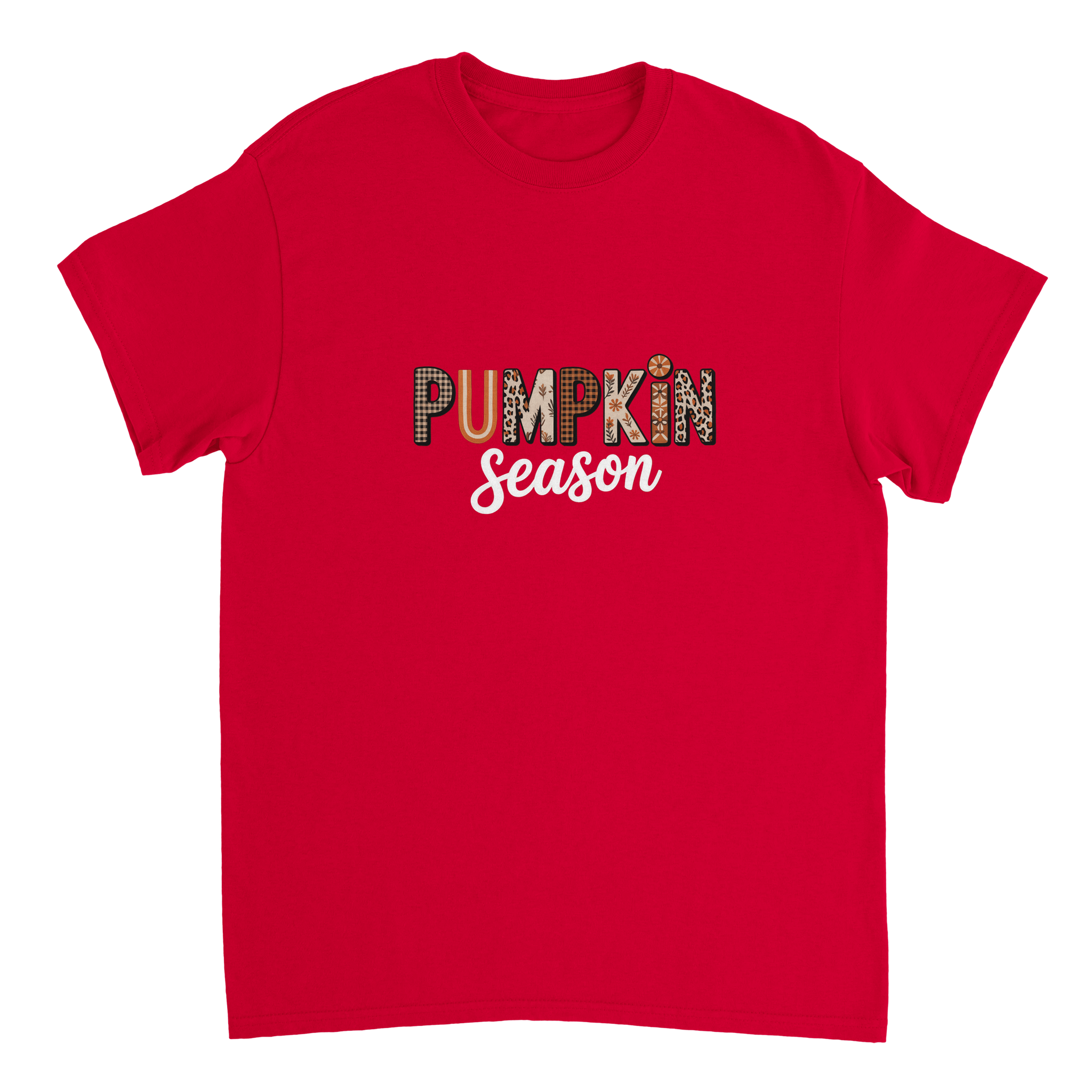 Pumpkin Season T-Shirt – Rustic Autumn Prints, Heavyweight Cotton, Classic Fit for Fall Fun - KPAP Canada