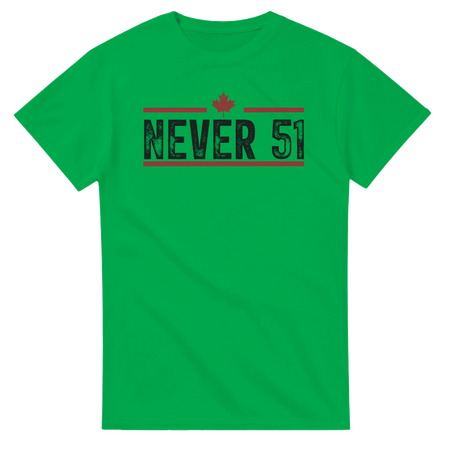 Never 51st T-Shirt – Classic Fit Heavyweight Cotton Tee - KPAP Canada