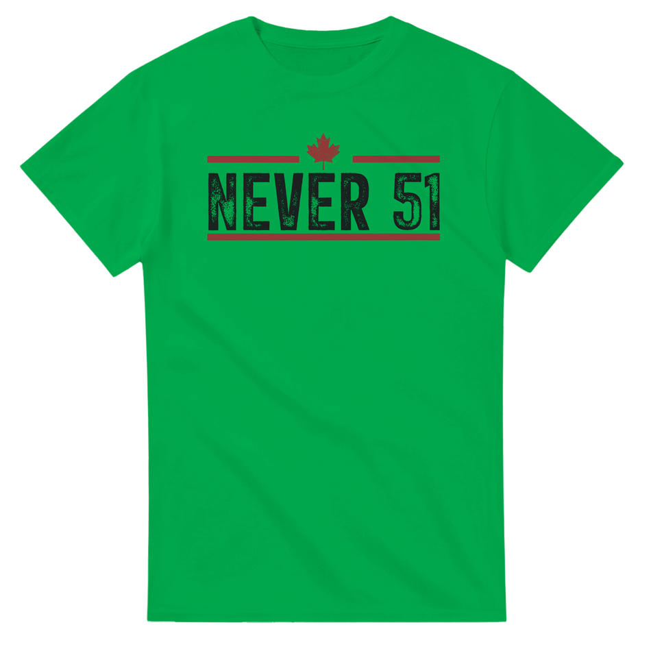 Never 51st T-Shirt – Classic Fit Heavyweight Cotton Tee - KPAP Canada