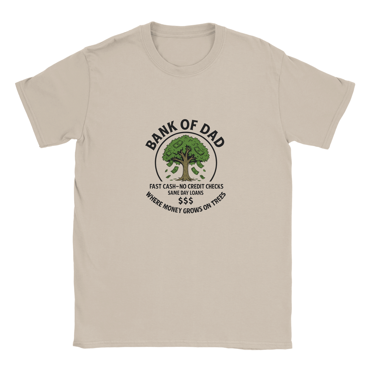 Funny 'Bank of Dad' T-Shirt – Soft Fabric - KPAP Canada