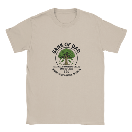 Funny 'Bank of Dad' T-Shirt – Soft Fabric - KPAP Canada