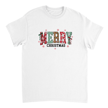 Merry Christmas Heavyweight Cotton T-Shirt – Classic Fit Holiday Apparel - KPAP Canada