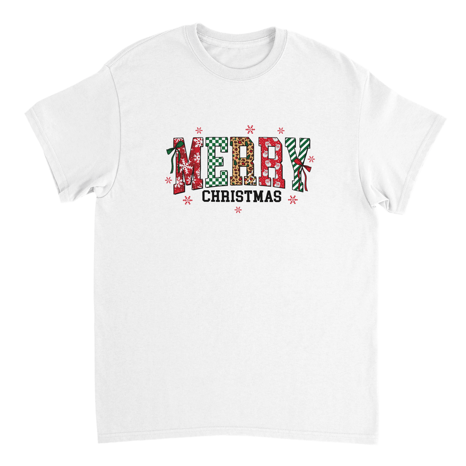 Merry Christmas Heavyweight Cotton T-Shirt – Classic Fit Holiday Apparel - KPAP Canada