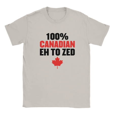 100% Canadian Eh to Z T-Shirt – Premium Soft Cotton Tee - KPAP Canada