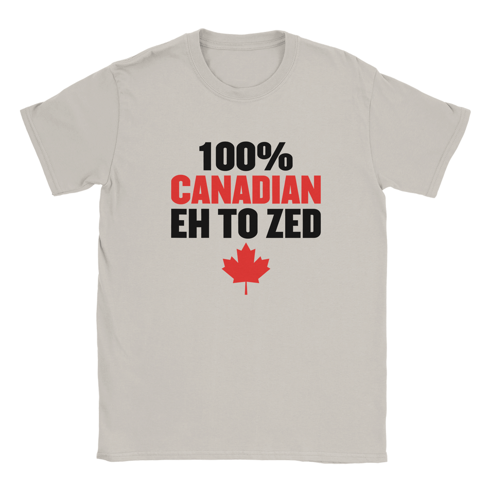 100% Canadian Eh to Z T-Shirt – Premium Soft Cotton Tee - KPAP Canada