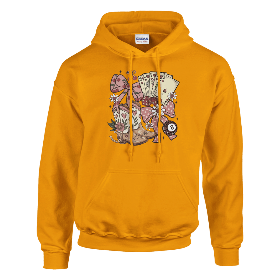 Unisex Country Charm Hoodie – Durable Heavy Blend Design - KPAP Canada