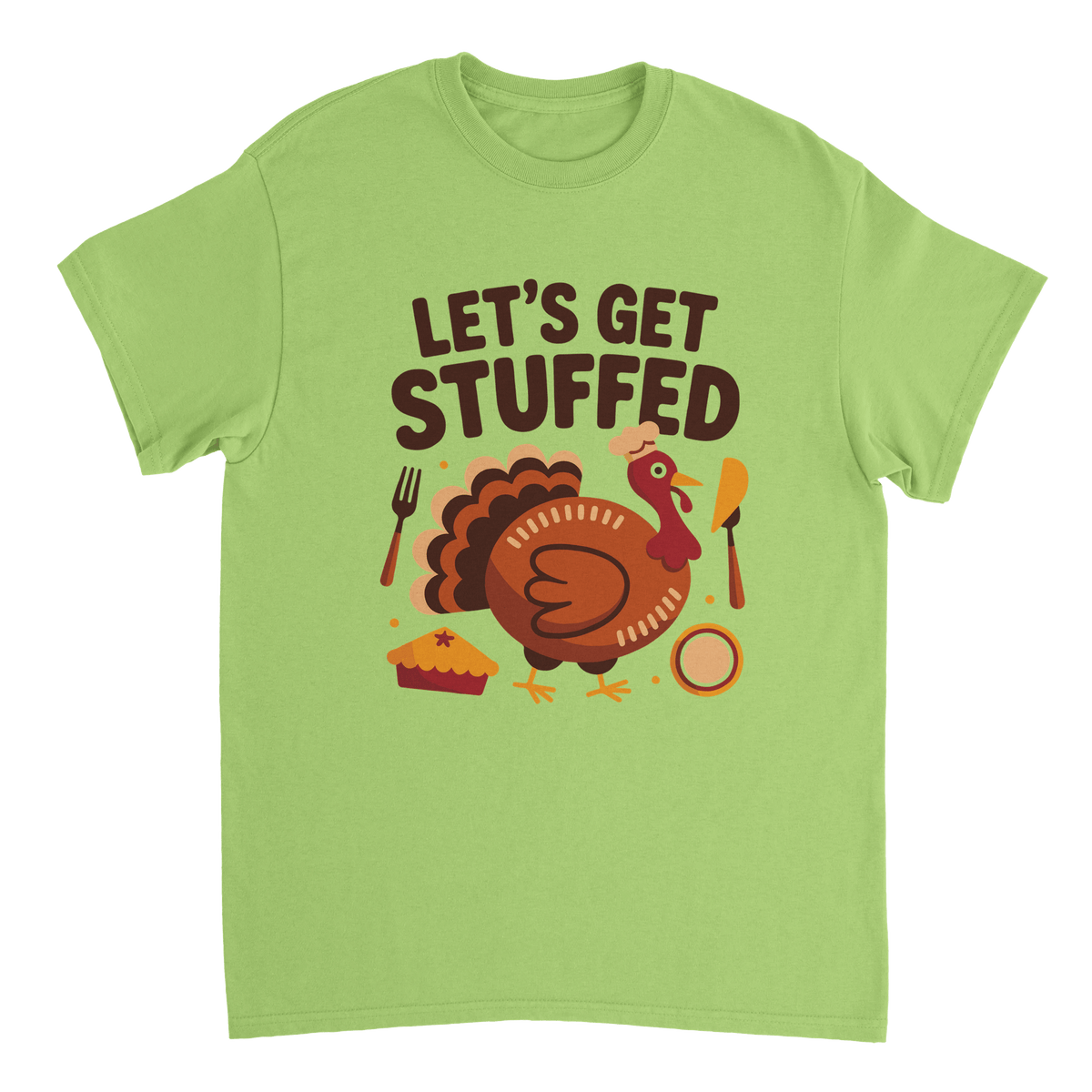 Let’s Get Stuffed Thanksgiving T-Shirt – Classic Cotton Tee for Fall Celebrations - KPAP Canada