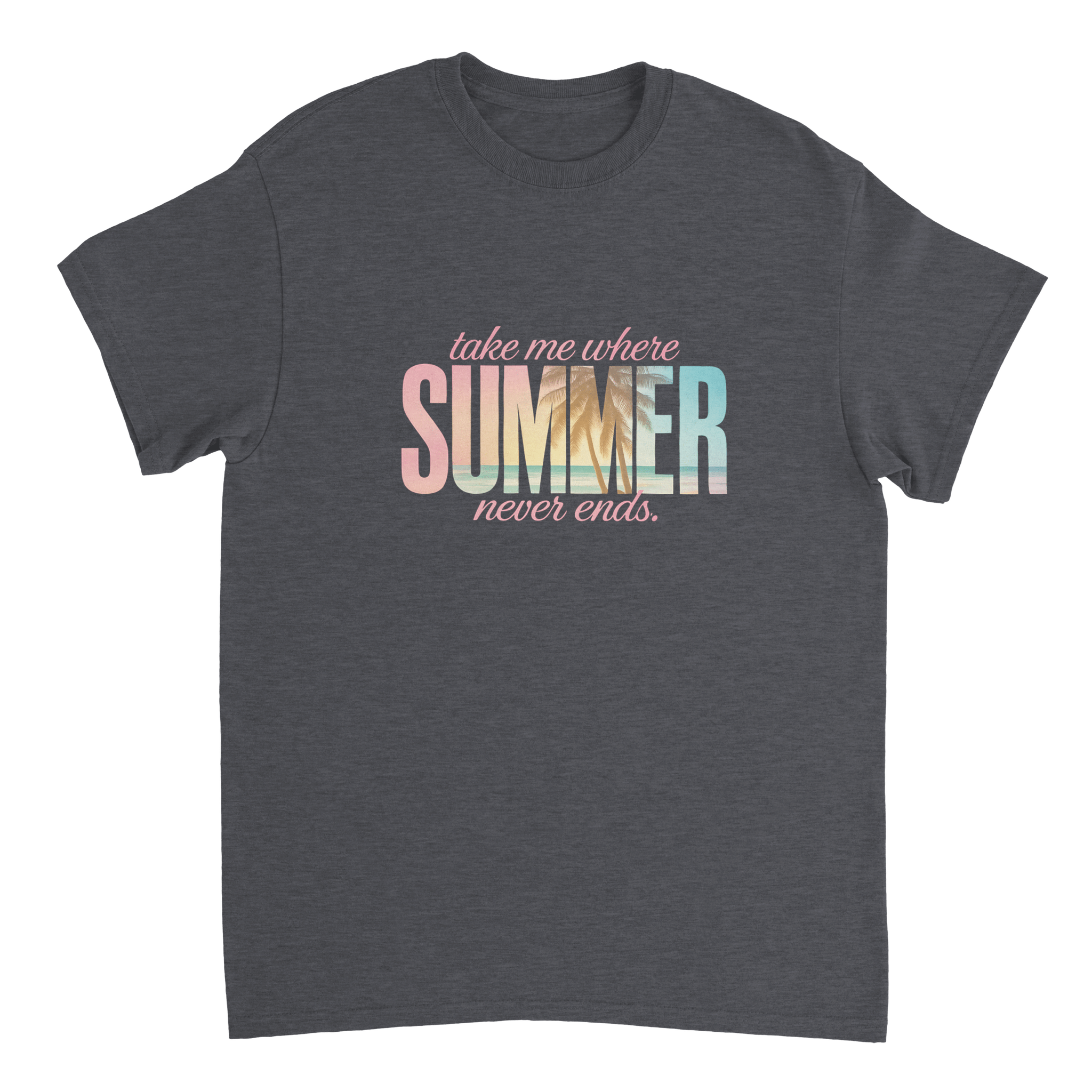 Endless Summer Vibes T-Shirt – Pastel Dreamscape, Premium Cotton, Classic Fit, Durable Casual Wear - KPAP Canada