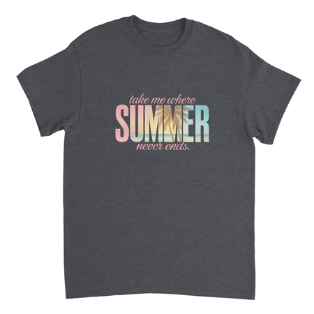 Endless Summer Vibes T-Shirt – Pastel Dreamscape, Premium Cotton, Classic Fit, Durable Casual Wear - KPAP Canada