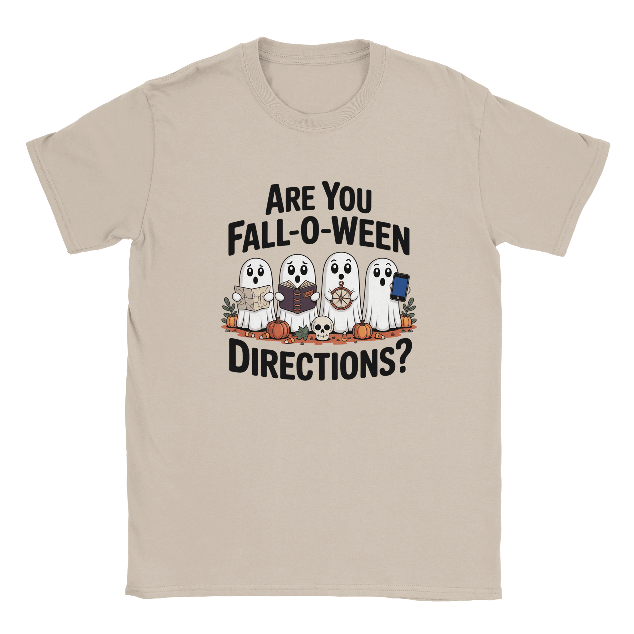 Halloween T-Shirt – Are You Fall - O - Ween Directions? Fun Design - KPAP Canada