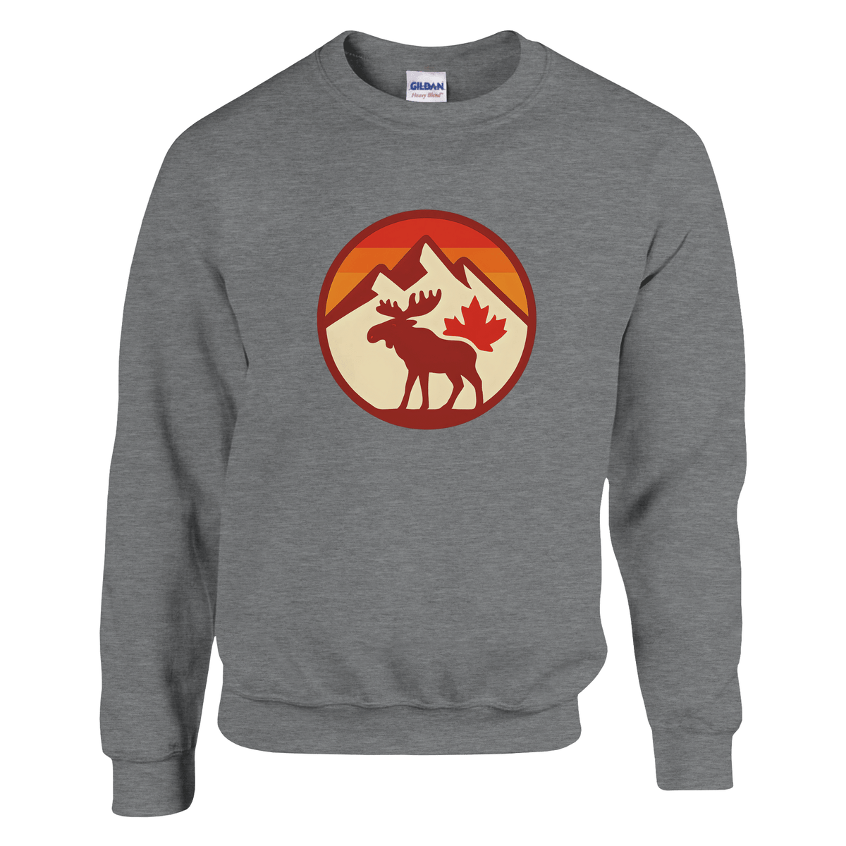 KPAP Original Classic Sweatshirt – Canadian Flag & Mountains Design - KPAP Canada