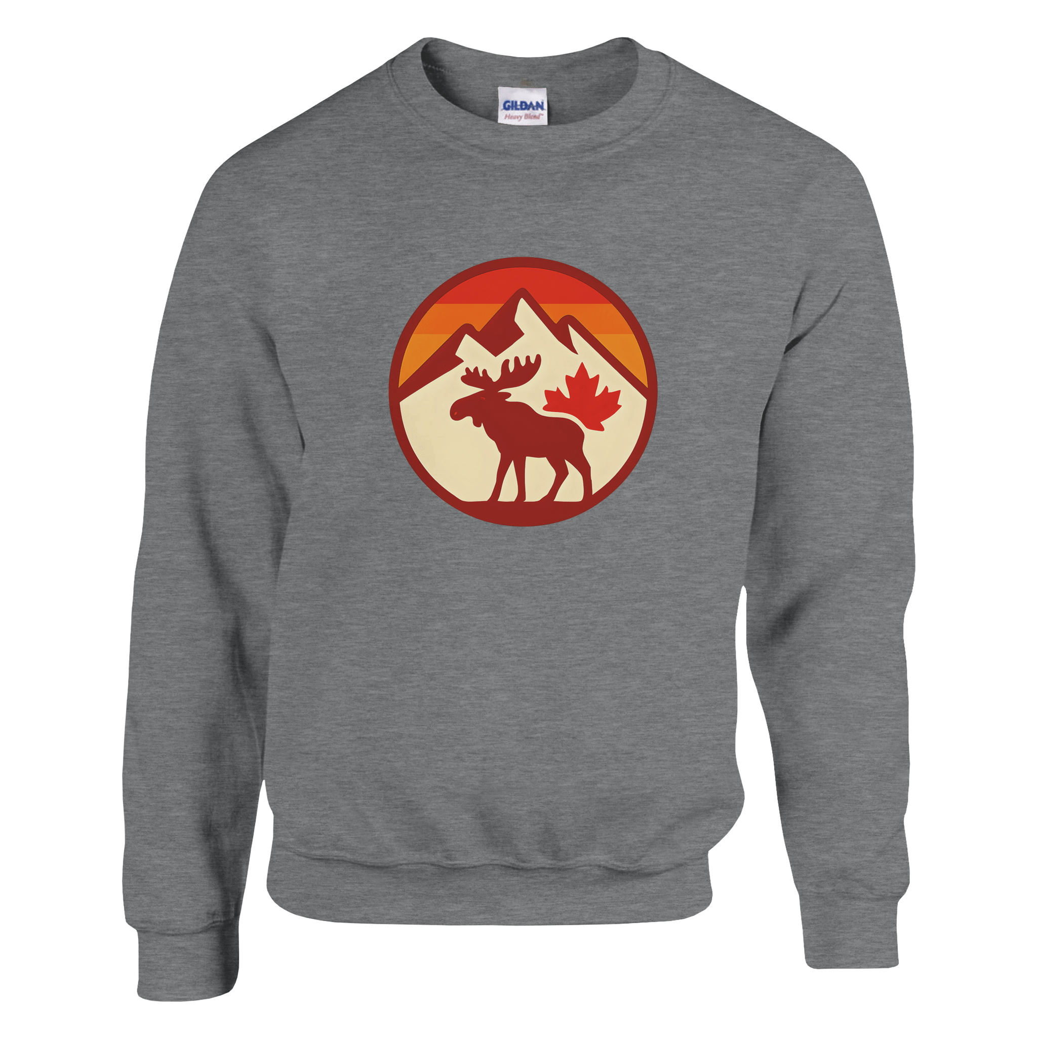 KPAP Original Classic Sweatshirt – Canadian Flag & Mountains Design - KPAP Canada