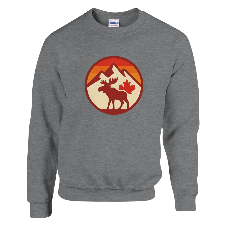 KPAP Original Classic Sweatshirt – Canadian Flag & Mountains Design - KPAP Canada