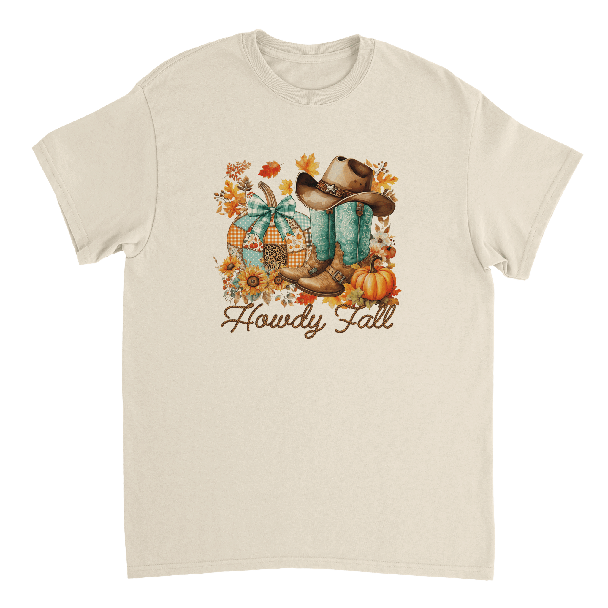 Howdy Fall Western T-Shirt – Rustic Autumn Cowboy Style, Heavyweight Cotton Tee for Dad - KPAP Canada