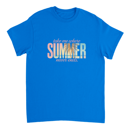 Endless Summer Vibes T-Shirt – Pastel Dreamscape, Premium Cotton, Classic Fit, Durable Casual Wear - KPAP Canada