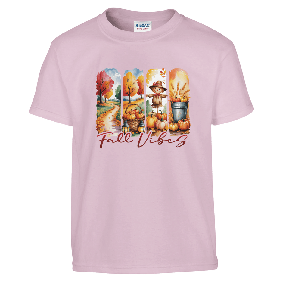 Kids' Fall Vibes T-Shirt – Autumn, Halloween & Thanksgiving Design - KPAP Canada