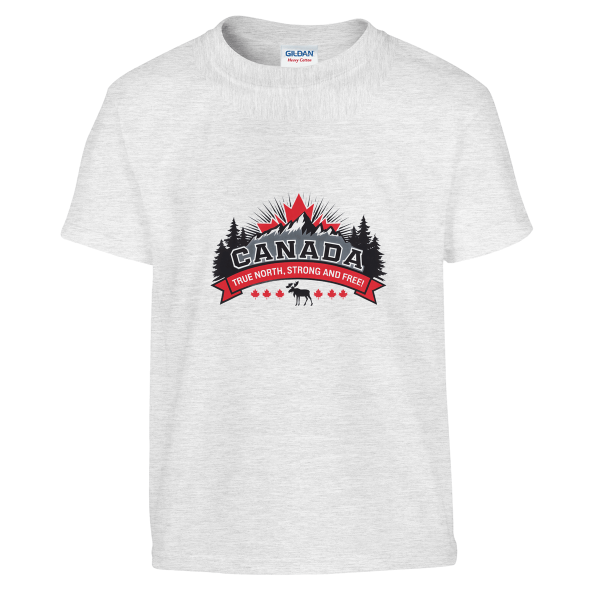 Kids' T-Shirt - Canada True North Strong & Free Design - KPAP Canada